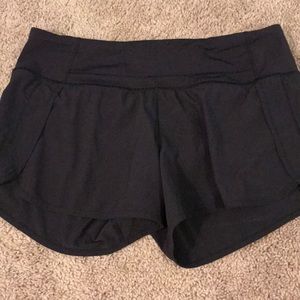 Lululemon black speed shorts